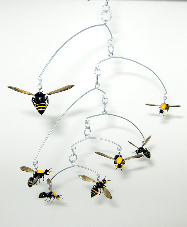 Flight of the Bumblebees, glass wasp by Wesley Fleming