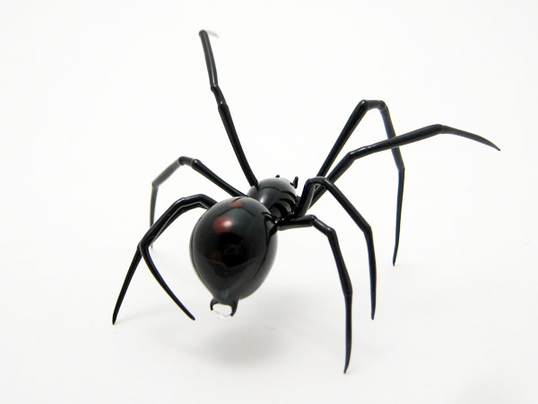 Black Widow Spider, glass insect by Wesley Fleming