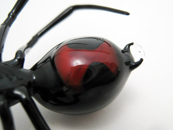 Black Widow Spider, glass black widow by Wesley Fleming