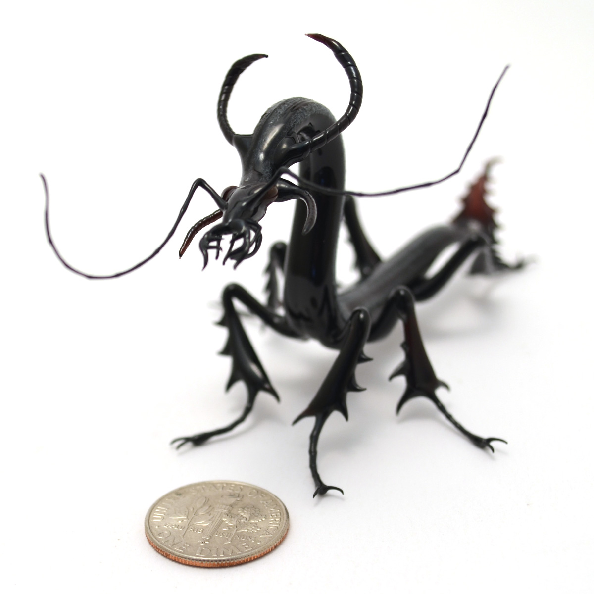 Dragon Beetle, glass fantasy by Wesley Fleming