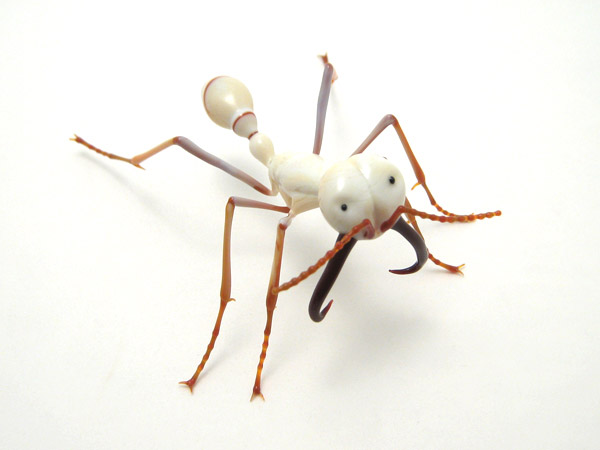 Eciton Soldier Army Ant, glass wasp by Wesley Fleming
