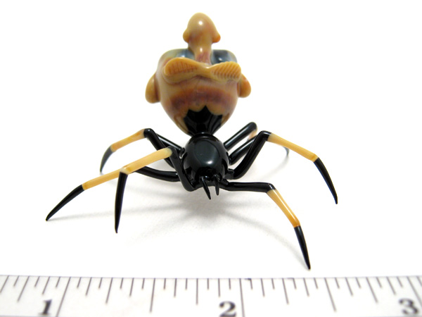 Goblin-Backed Crab spider, glass goblin by Wesley Fleming