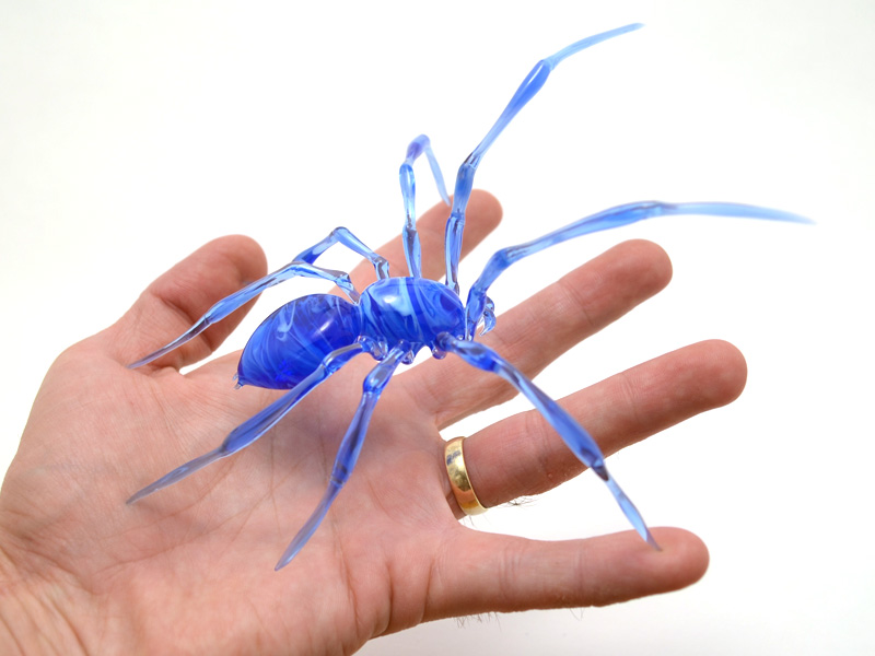 Ice Spider, glass spider by Wesley Fleming