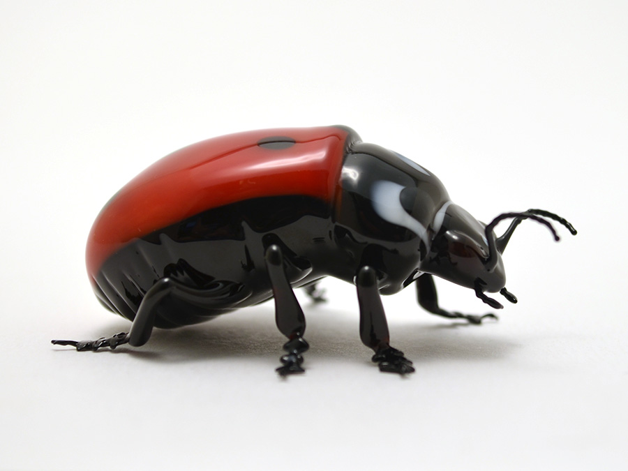 Ladybug Beetle, glass ladybird by Wesley Fleming