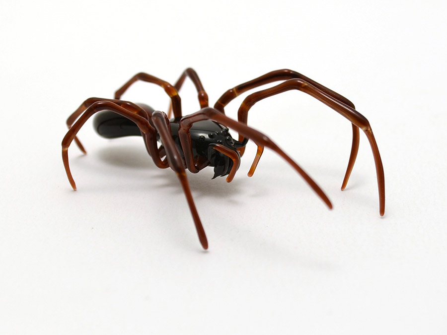 Mason Spider, glass spider by Wesley Fleming