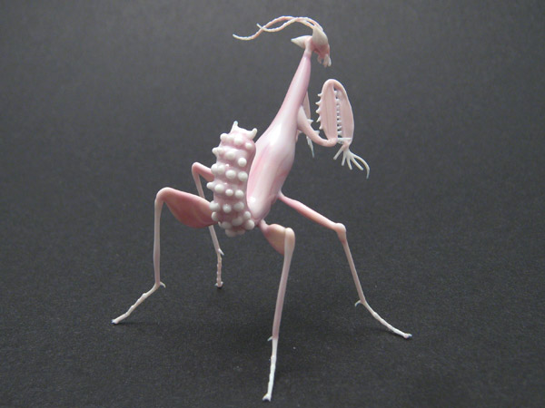 Orchid Mantis, glass orchid mantis by Wesley Fleming