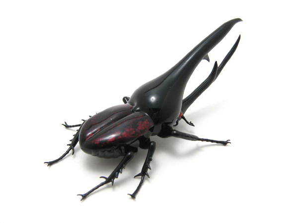 Ruby Hercules Beetle, glass bug by Wesley Fleming