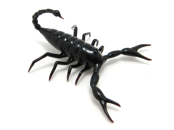 scorpion, glass scorpion by Wesley Fleming