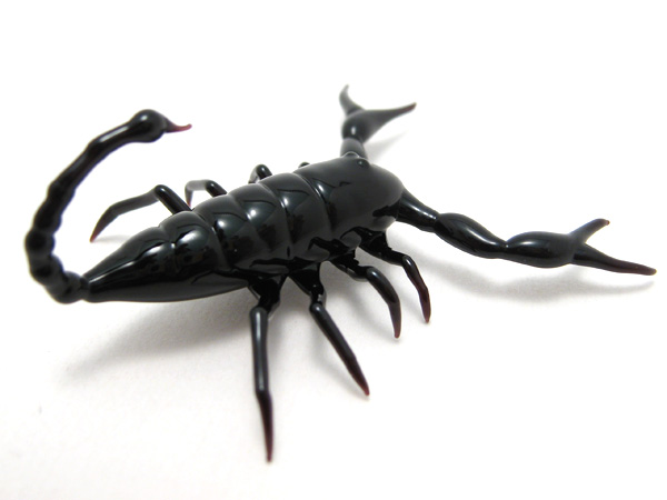 scorpion, glass scorpion by Wesley Fleming