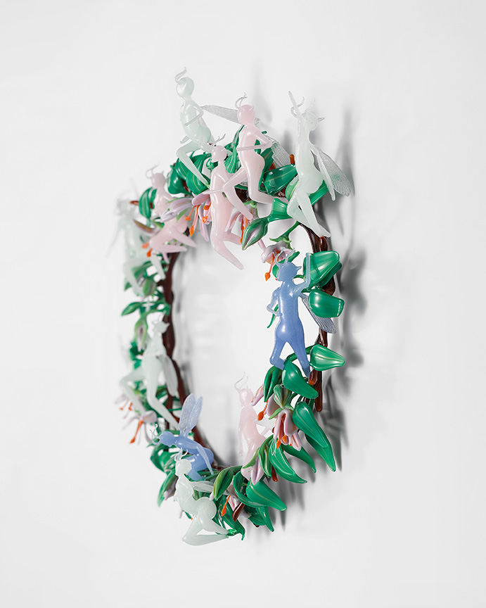 Fantasia: Midnight Nectar-Gathering, glass fairy by Wesley Fleming