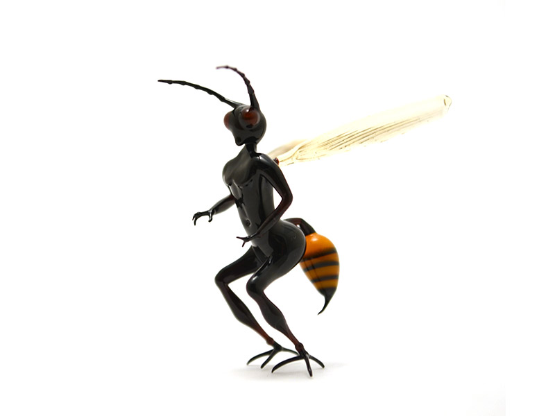 Wasp Fairy, glass fairy by Wesley Fleming