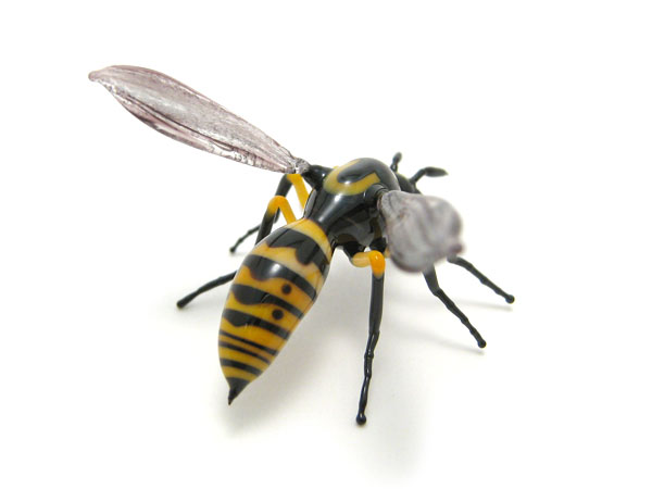 Wasp, glass wasp by Wesley Fleming